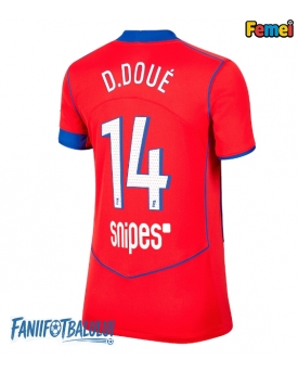 Paris Saint-Germain Desire Doue #14 Tricou Fotbal Replică 2025-26 Femei Treilea